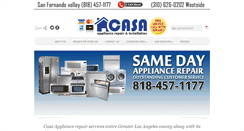 Desktop Screenshot of casaappliance.com